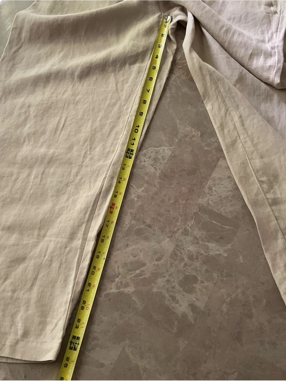 Quince Women's 100% European Linen Tapered Ankle Pants Driftwood M NWT coastal